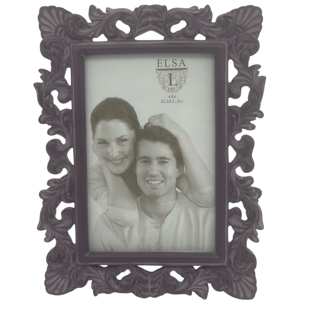 Purple Baroque Style Resin Frame
